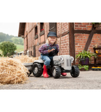 Bērnu traktors ar pedāļiem ar piekabi 014941 KID Little Grey Fergie (2,5-5 gadiem) Vācija